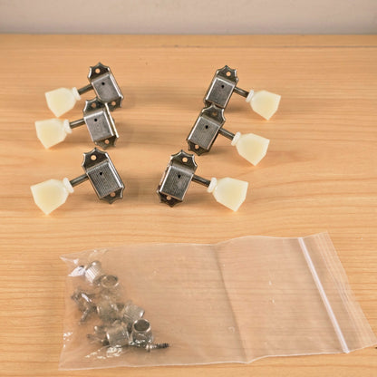 Kluson Deluxe Aged 3x3 Tuning Tulip Machines for Gibson