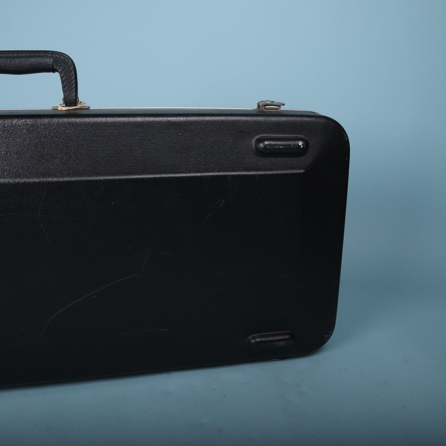 1980s Fender USA Molded Hardshell Rectangular Electric Guitar Case Black