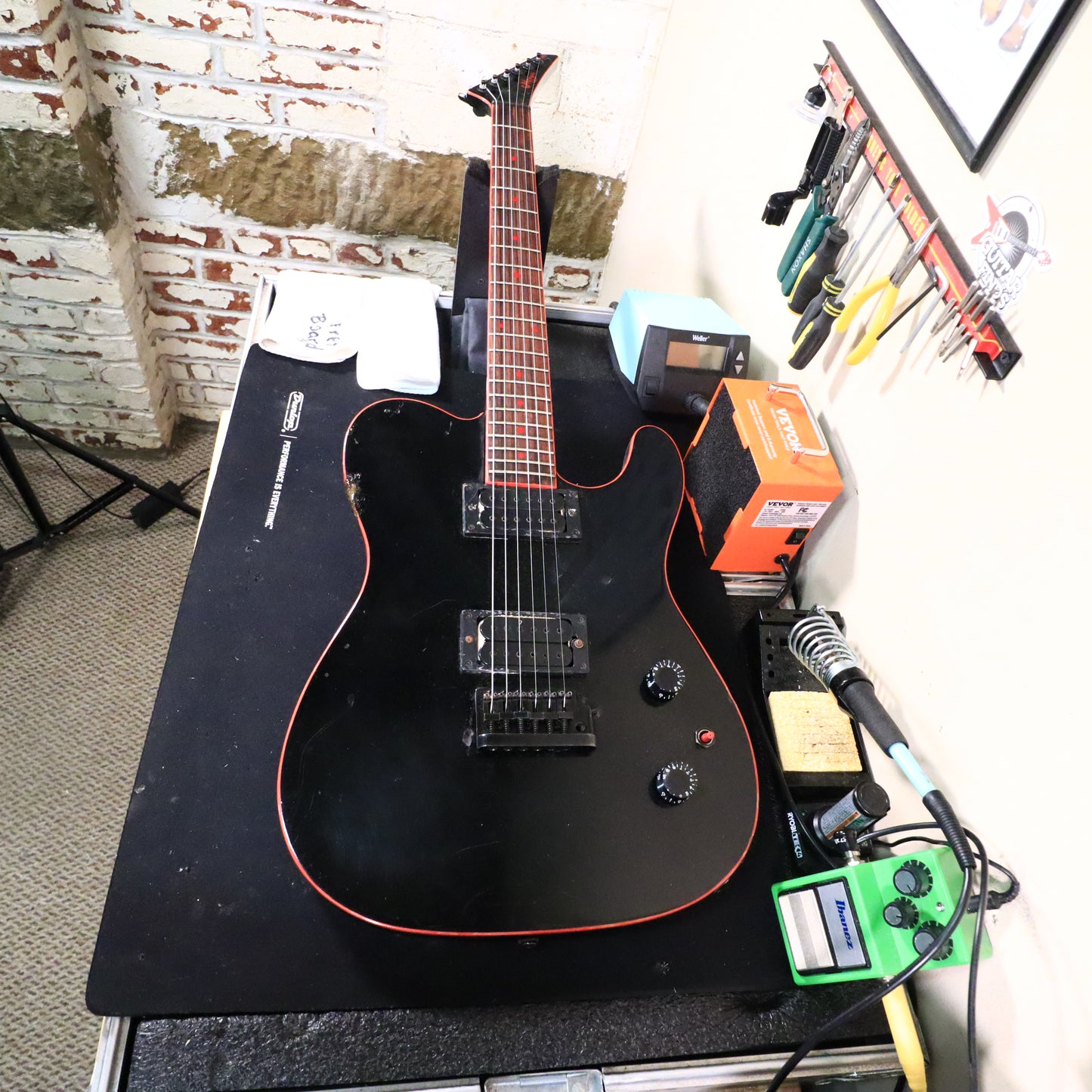 Memphis Tele 1980s Japan GB400/GB410 Red Black Widow Electric Guitar