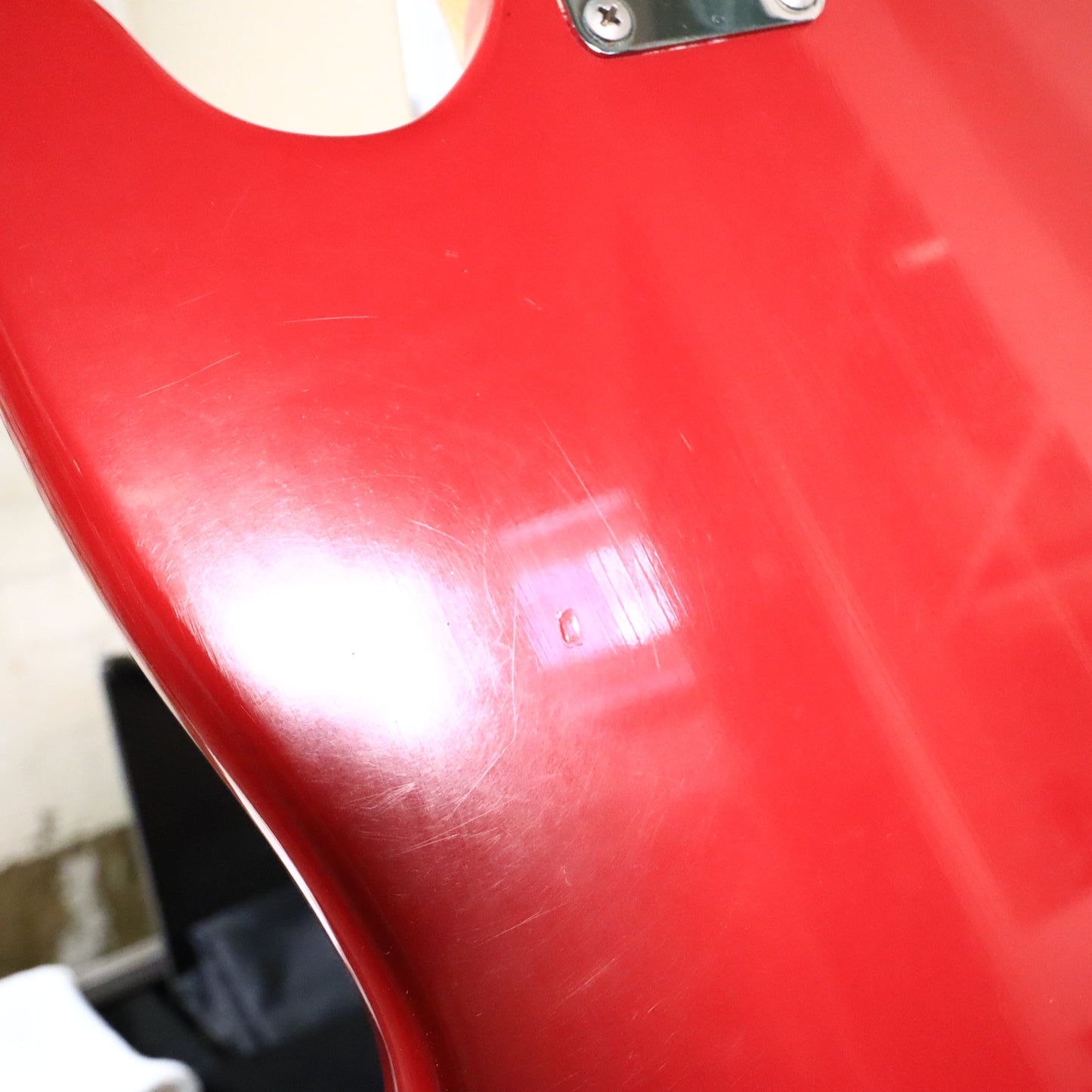 Fender 1968 Mustang Ferrari Dakota Red Short Scale Bass Guitar