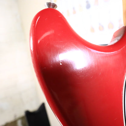 Fender 1968 Mustang Ferrari Dakota Red Short Scale Bass Guitar