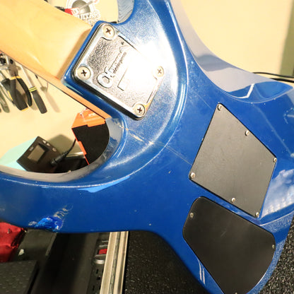 1990 Charvel Fusion Deluxe Toothpaste Logo Pearl Blue Electric Guitar