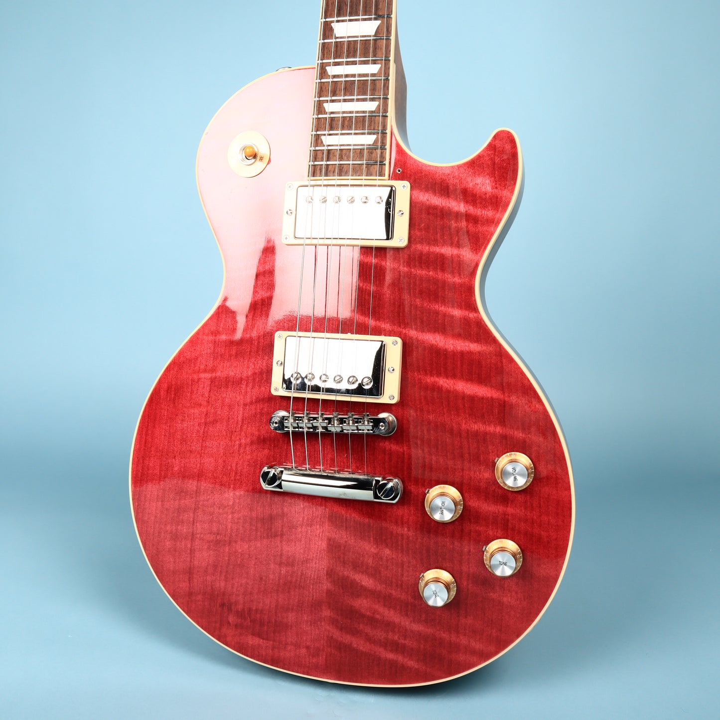 Gibson Les Paul Standard ‘50s Figured Top Electric Guitar Translucent Fuchsia