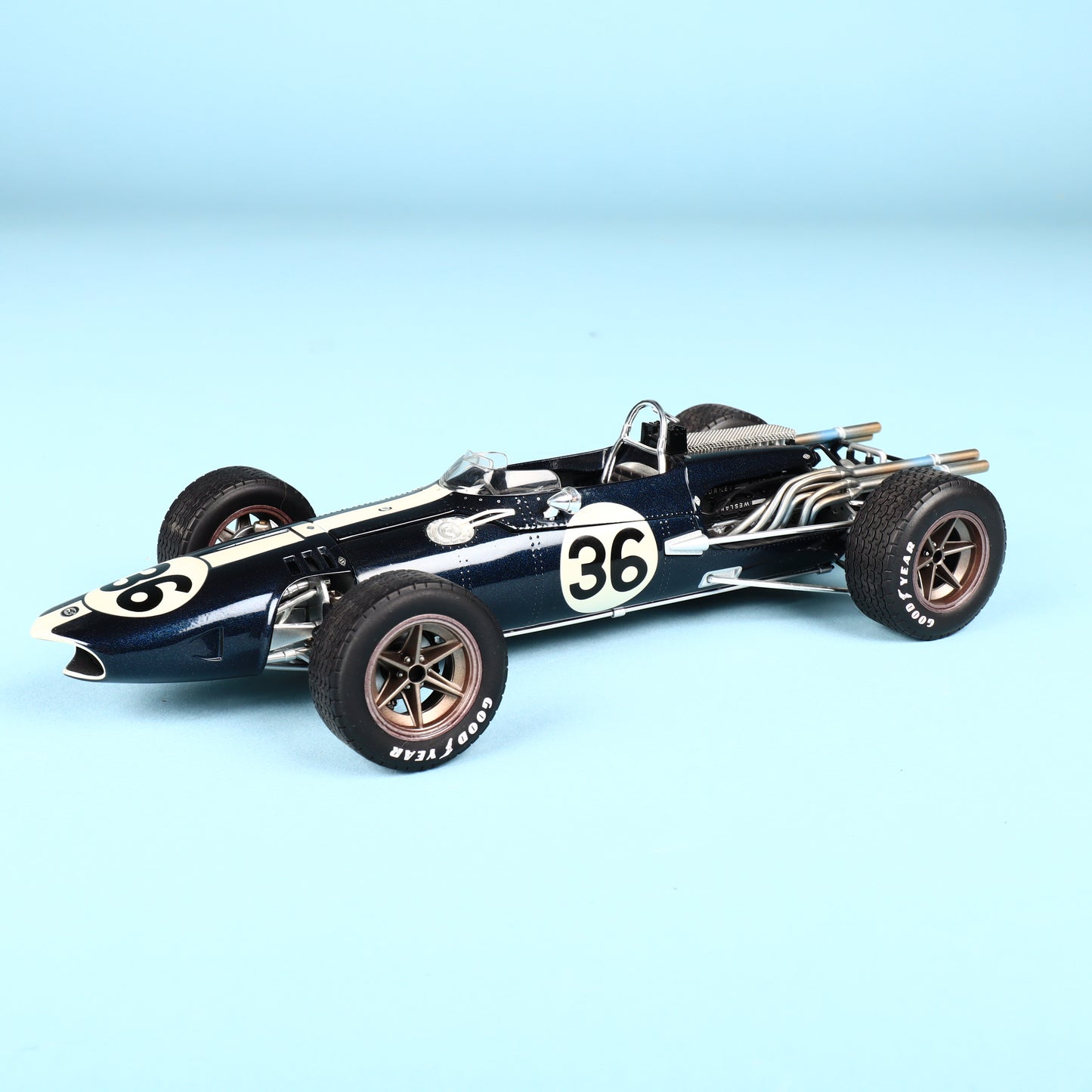Carousel 1 AAR Eagle Dan Gurney #36 Weslake V-12 1967 Belgium Spa 1:18