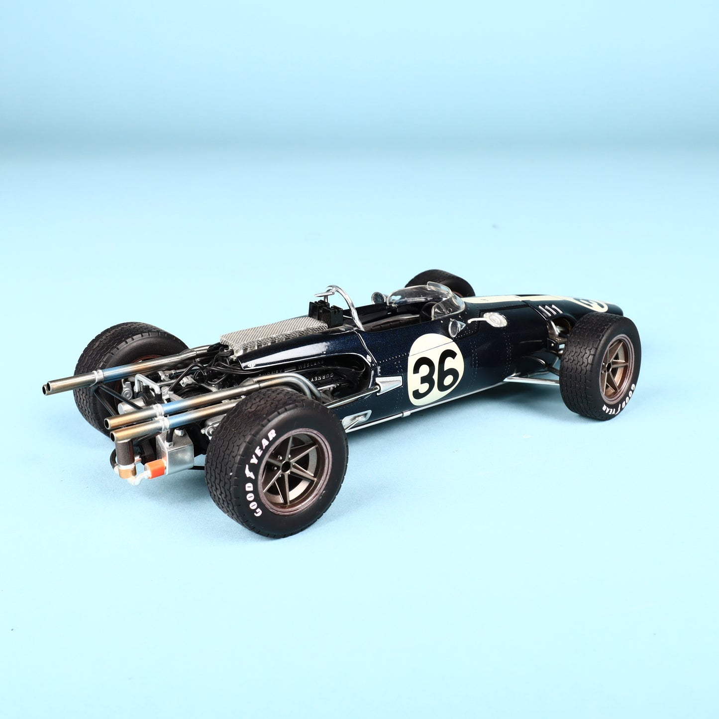Carousel 1 AAR Eagle Dan Gurney #36 Weslake V-12 1967 Belgium Spa 1:18