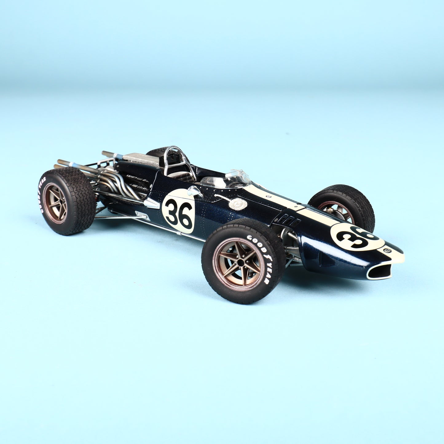 Carousel 1 AAR Eagle Dan Gurney #36 Weslake V-12 1967 Belgium Spa 1:18