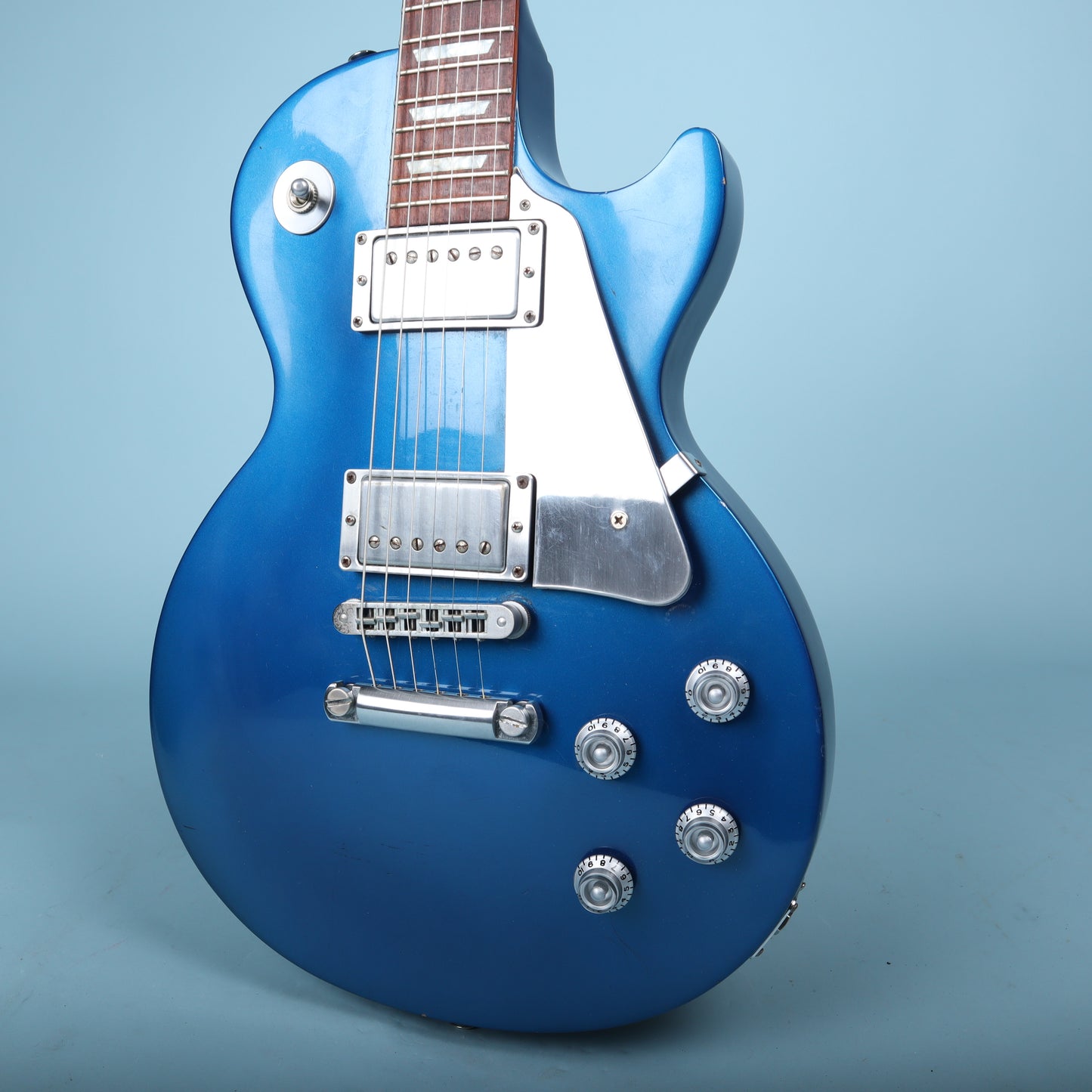 2004 Studio Limited Platinum Sapphire Blue Electric Guitar *Headstock Repair*