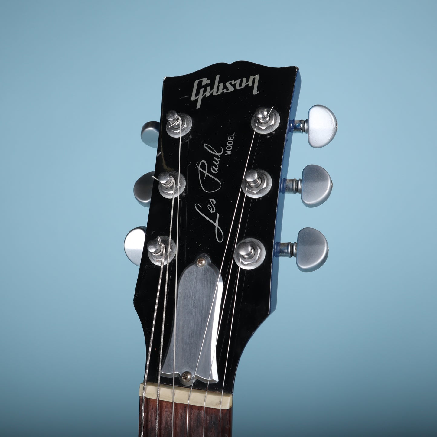 2004 Studio Limited Platinum Sapphire Blue Electric Guitar *Headstock Repair*