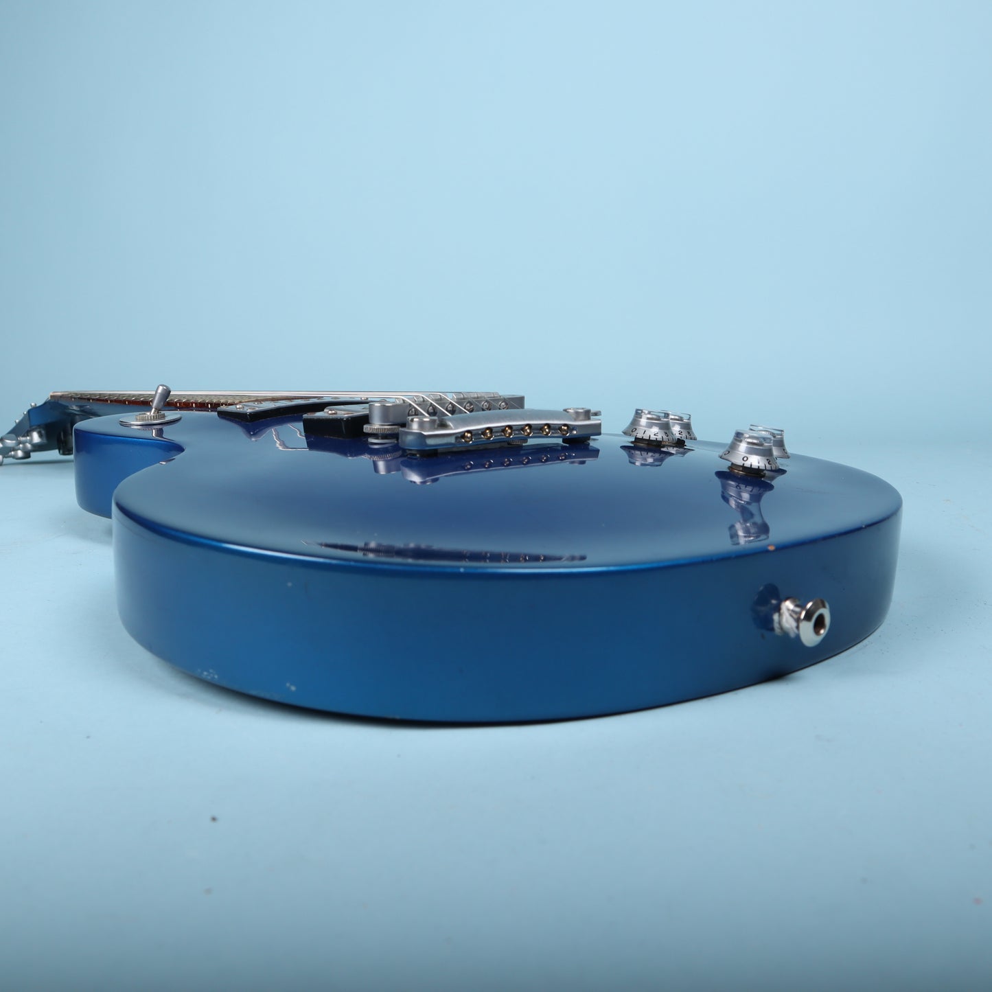 2004 Studio Limited Platinum Sapphire Blue Electric Guitar *Headstock Repair*