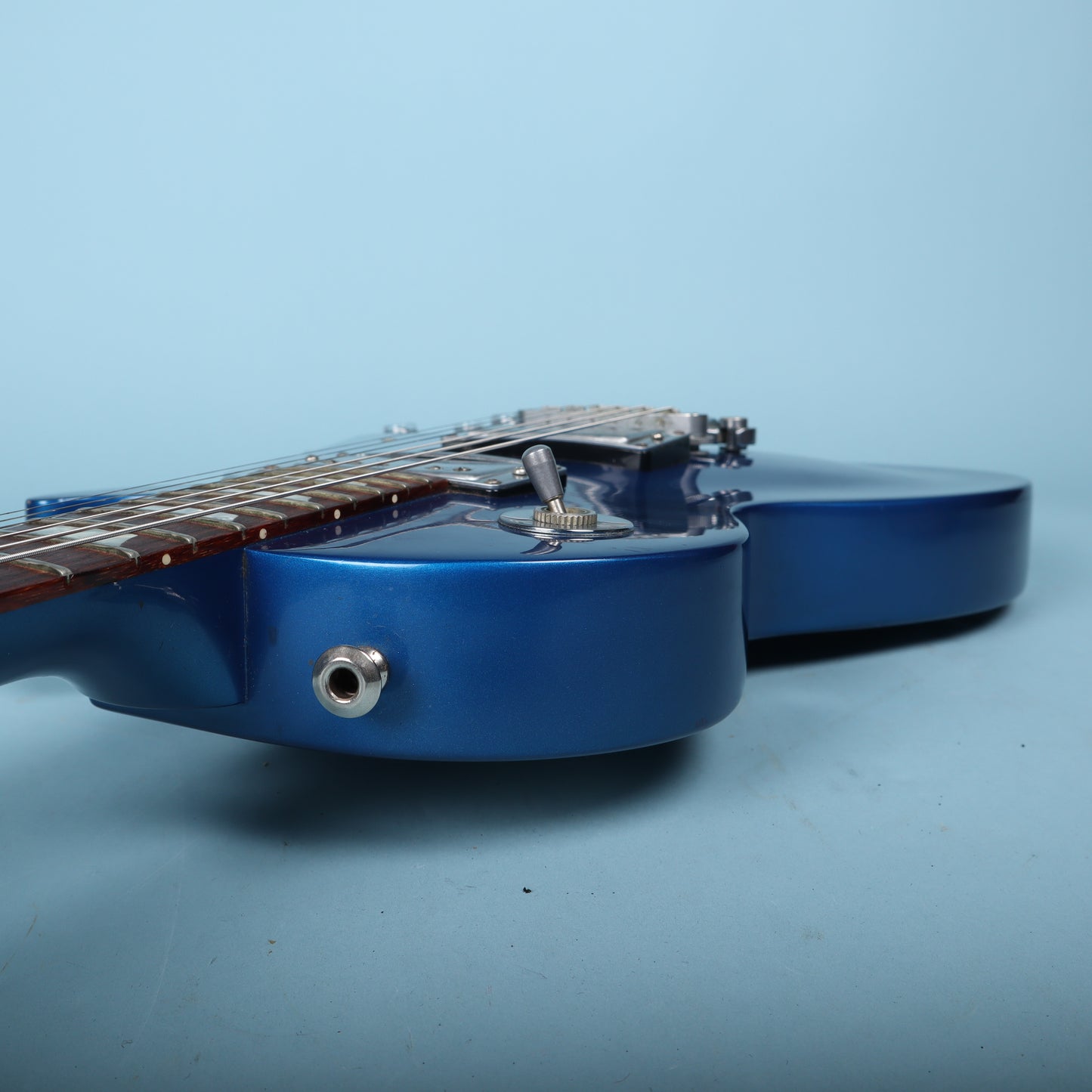 2004 Studio Limited Platinum Sapphire Blue Electric Guitar *Headstock Repair*