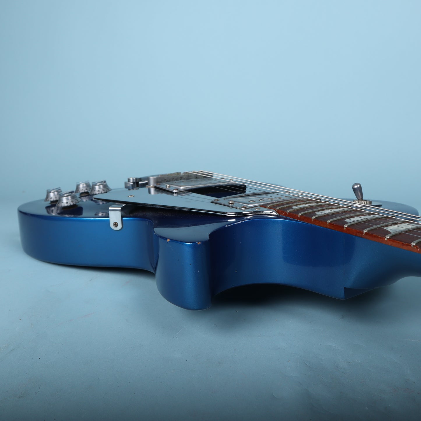 2004 Studio Limited Platinum Sapphire Blue Electric Guitar *Headstock Repair*