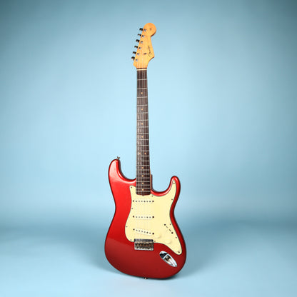 1963 Fender Stratocaster Hardtail Refin Red Electric Guitar w/ Original Case