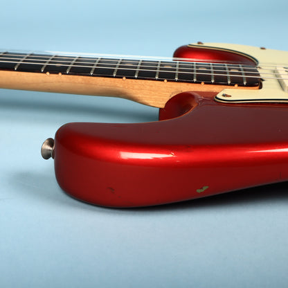 1963 Fender Stratocaster Hardtail Refin Red Electric Guitar w/ Original Case