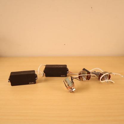 Vintage 1990's EMG P-Bass Pickups with Wiring Harness and Pots