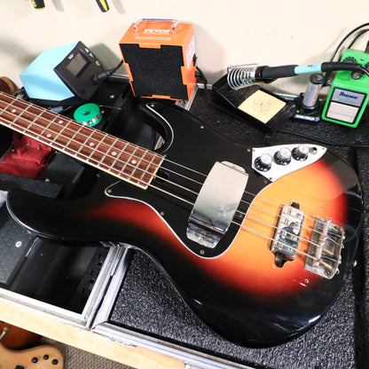 Vintage 1970's Kingston Antares Teisco Short Scale Jazz Bass
