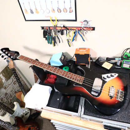 Vintage 1970's Kingston Antares Teisco Short Scale Jazz Bass