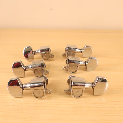 Vintage 1970's Schaller W. Germany 3x3 Chrome Tuners for Les Paul SG ES-335