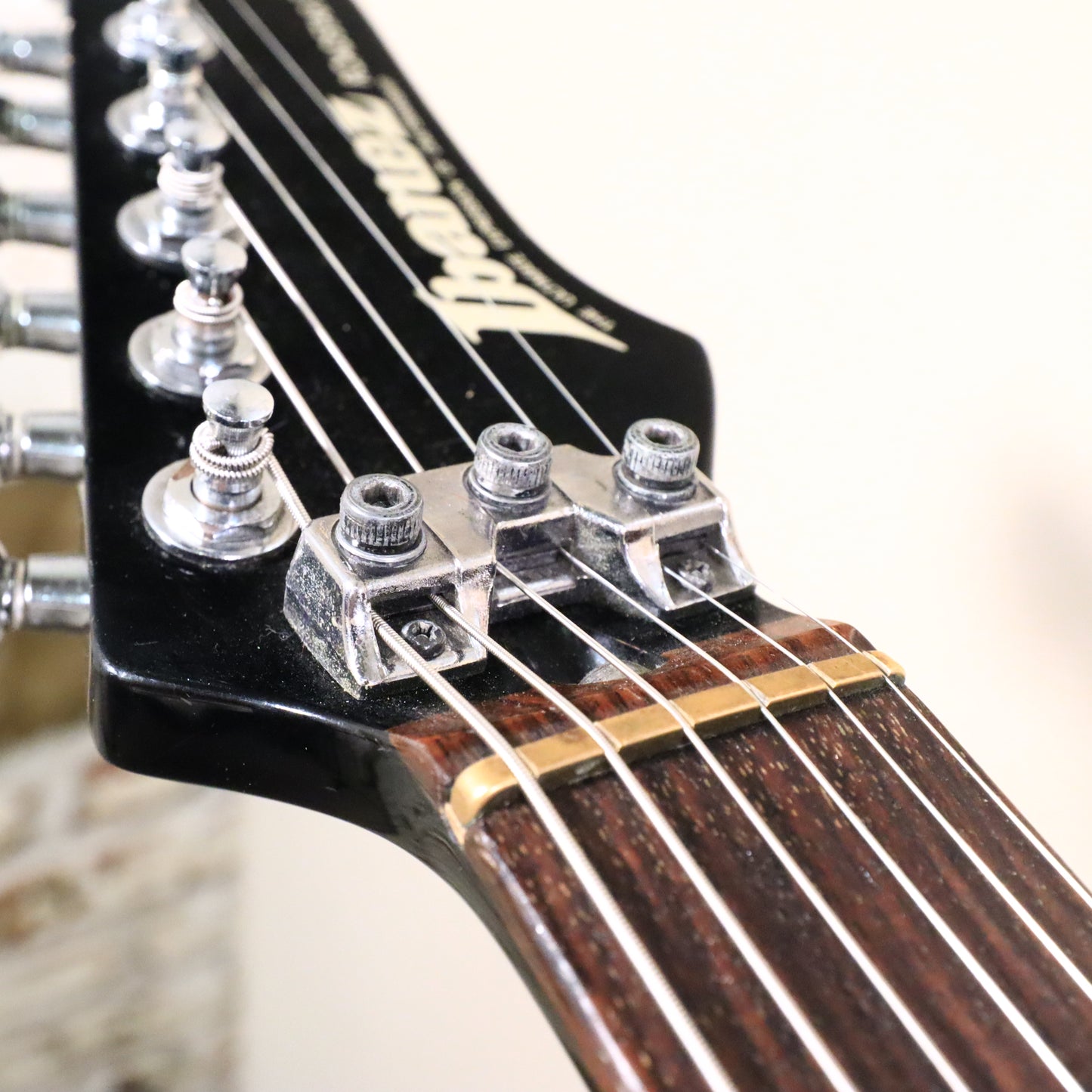 1985 Ibanez Back to The Future RS440 Roadstar Black Electric Guitar