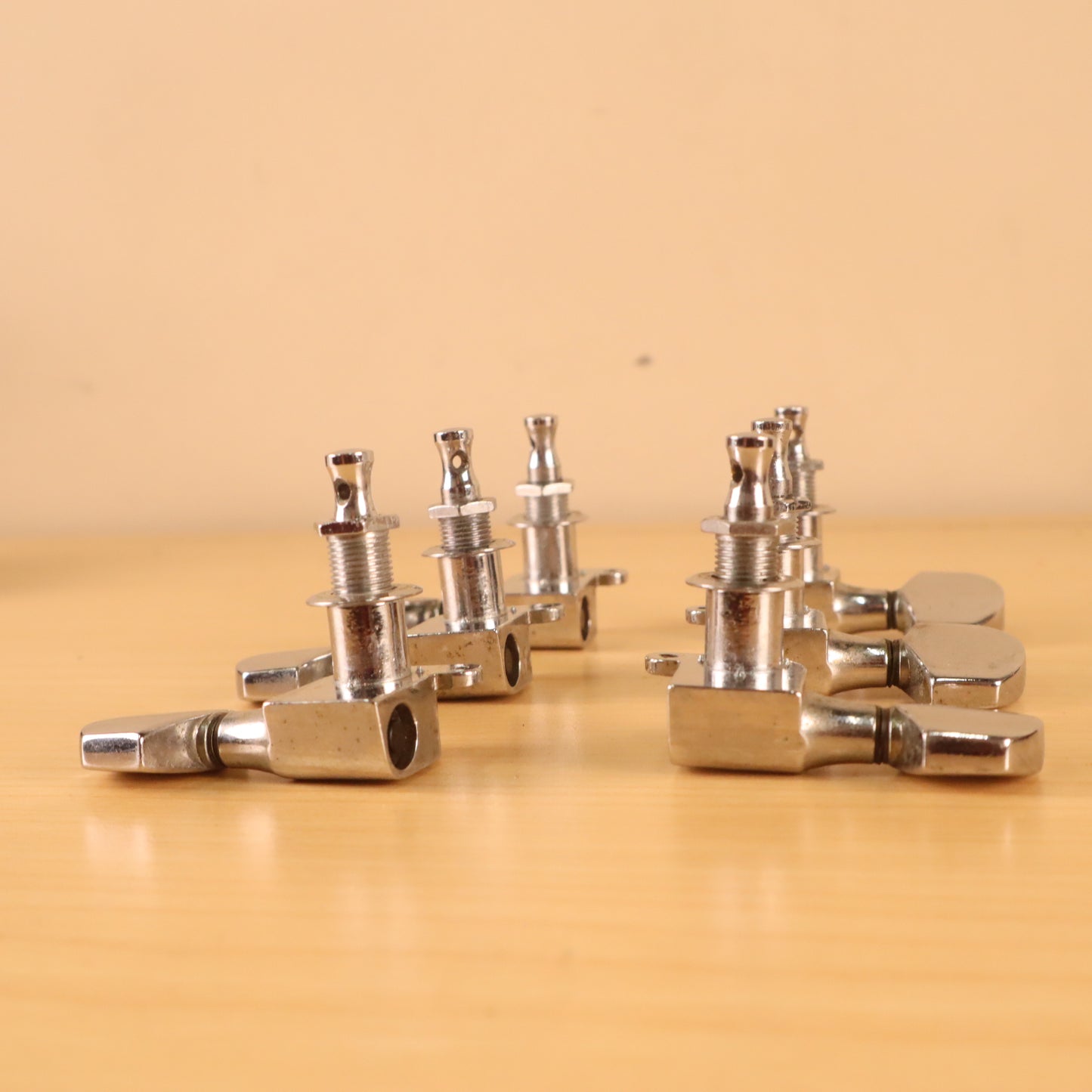 Vintage 1970's Schaller W. Germany 3x3 Chrome Tuners for Les Paul SG ES-335