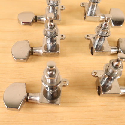 Vintage 1970's Schaller W. Germany 3x3 Chrome Tuners for Les Paul SG ES-335