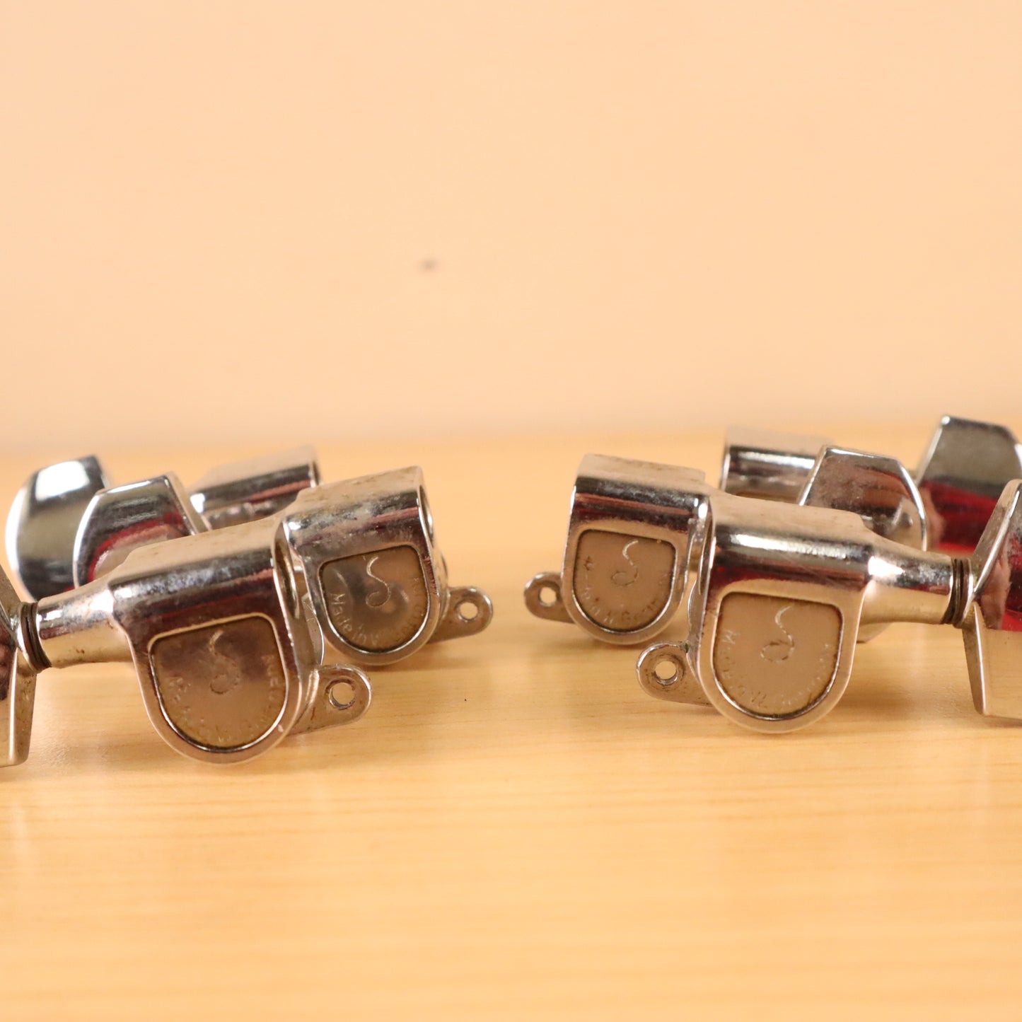 Vintage 1970's Schaller W. Germany 3x3 Chrome Tuners for Les Paul SG ES-335