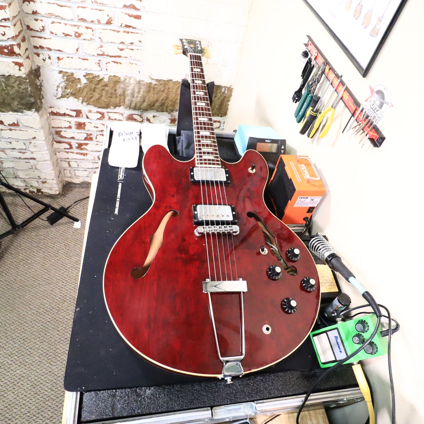 1976 Gibson ES-335TD Semi-Hollow Electric Guitar Red Wine