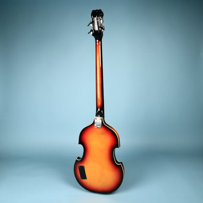 Univox Model 1920 Lectra Short-Scale Bass w/ case 1968 - Sunburst Violin Bass