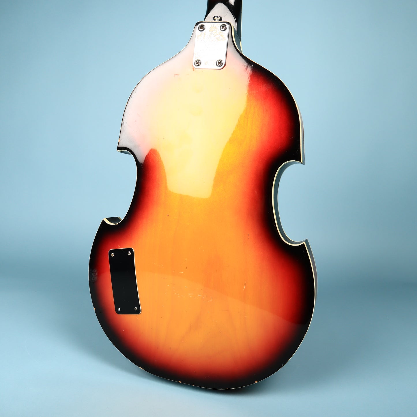 Univox Model 1920 Lectra Short-Scale Bass w/ case 1968 - Sunburst Violin Bass