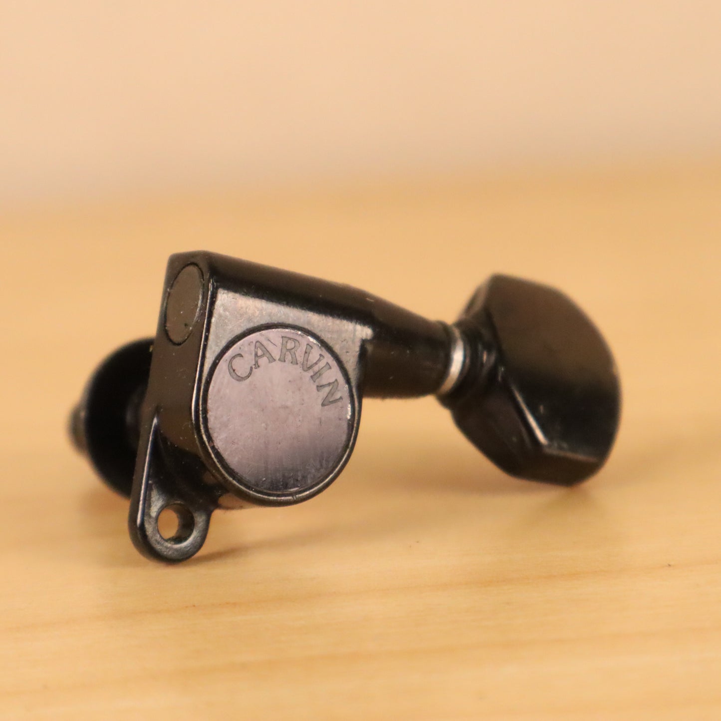 (1) Carvin Branded Guitar Black Tuning Peg Tuner Key