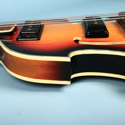 Univox Model 1920 Lectra Short-Scale Bass w/ case 1968 - Sunburst Violin Bass