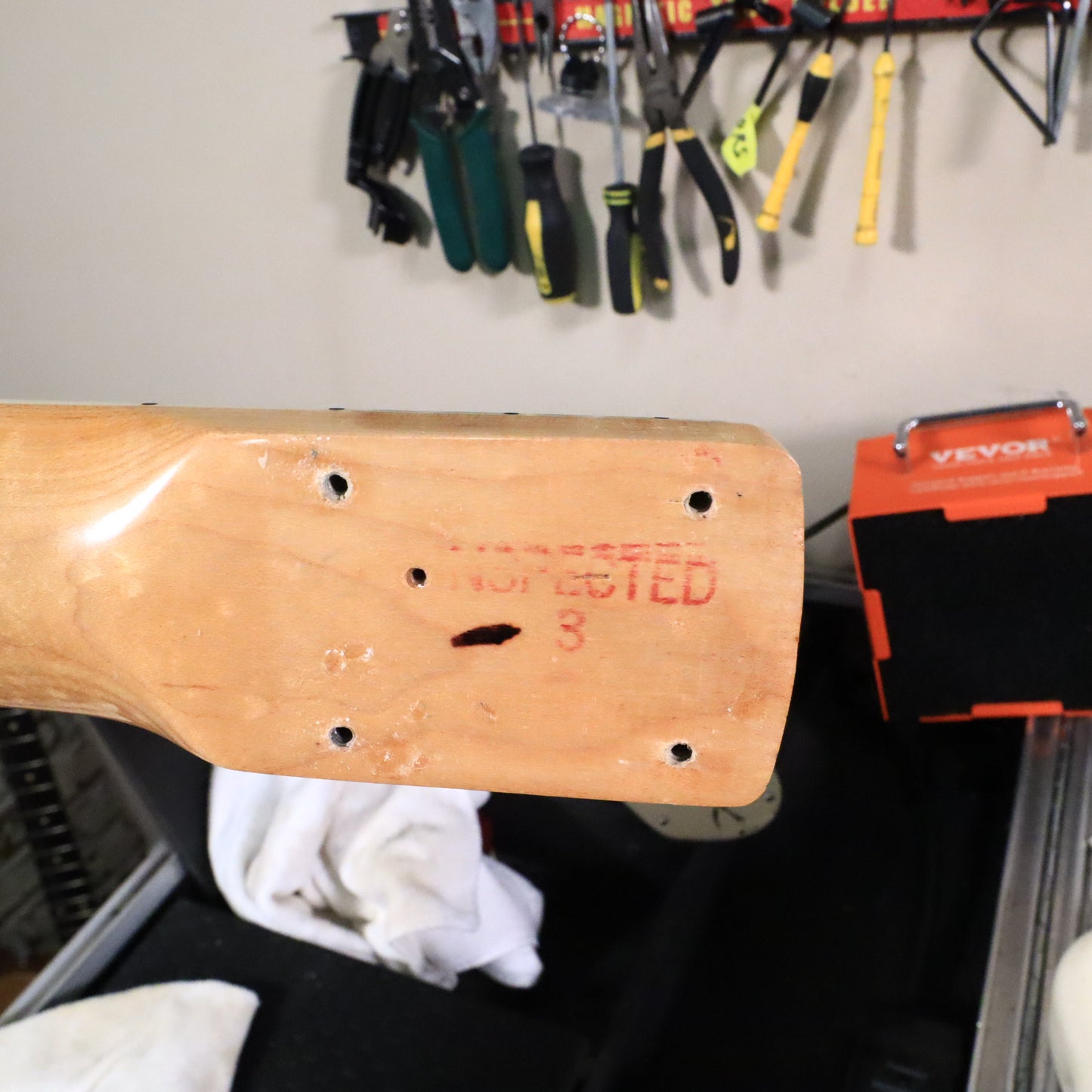 1966 Fender Jazzmaster Olympic White, Custom Color Matching Headstock