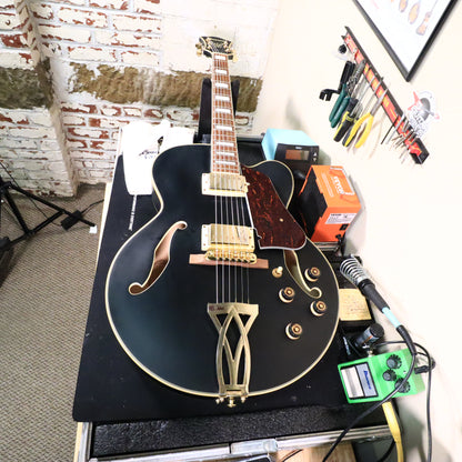 Ibanez Artcore AF75G Hollowbody Electric Guitar Flat Black