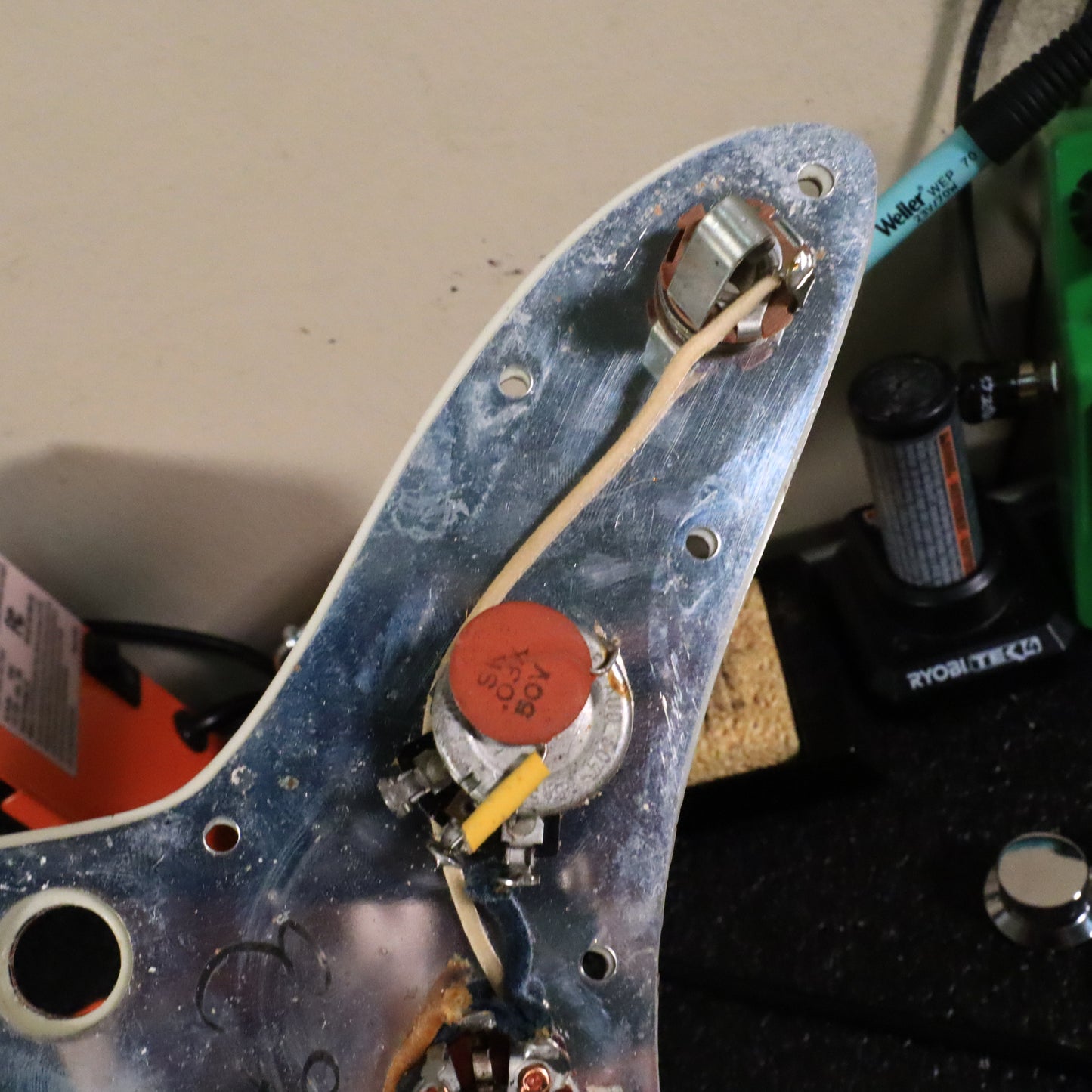 1966 Fender Jazzmaster Olympic White, Custom Color Matching Headstock