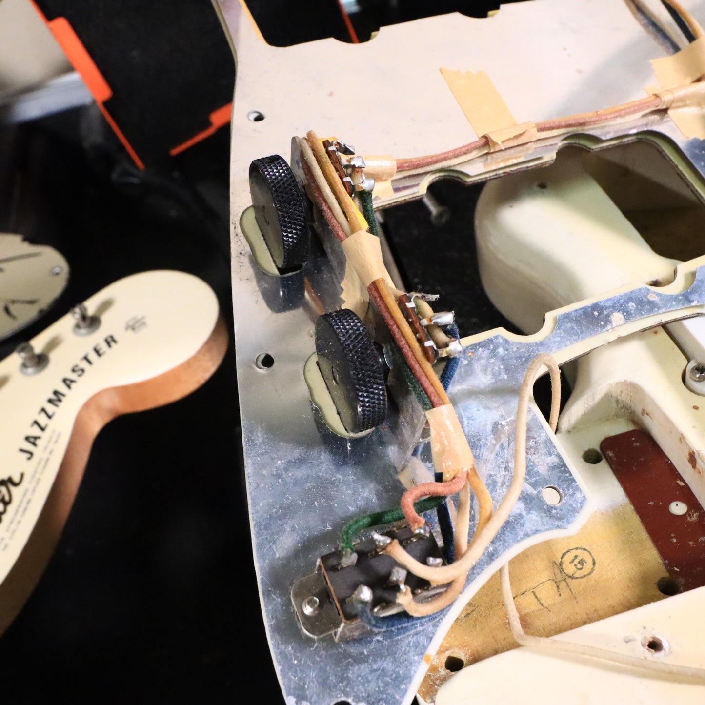 1966 Fender Jazzmaster Olympic White, Custom Color Matching Headstock