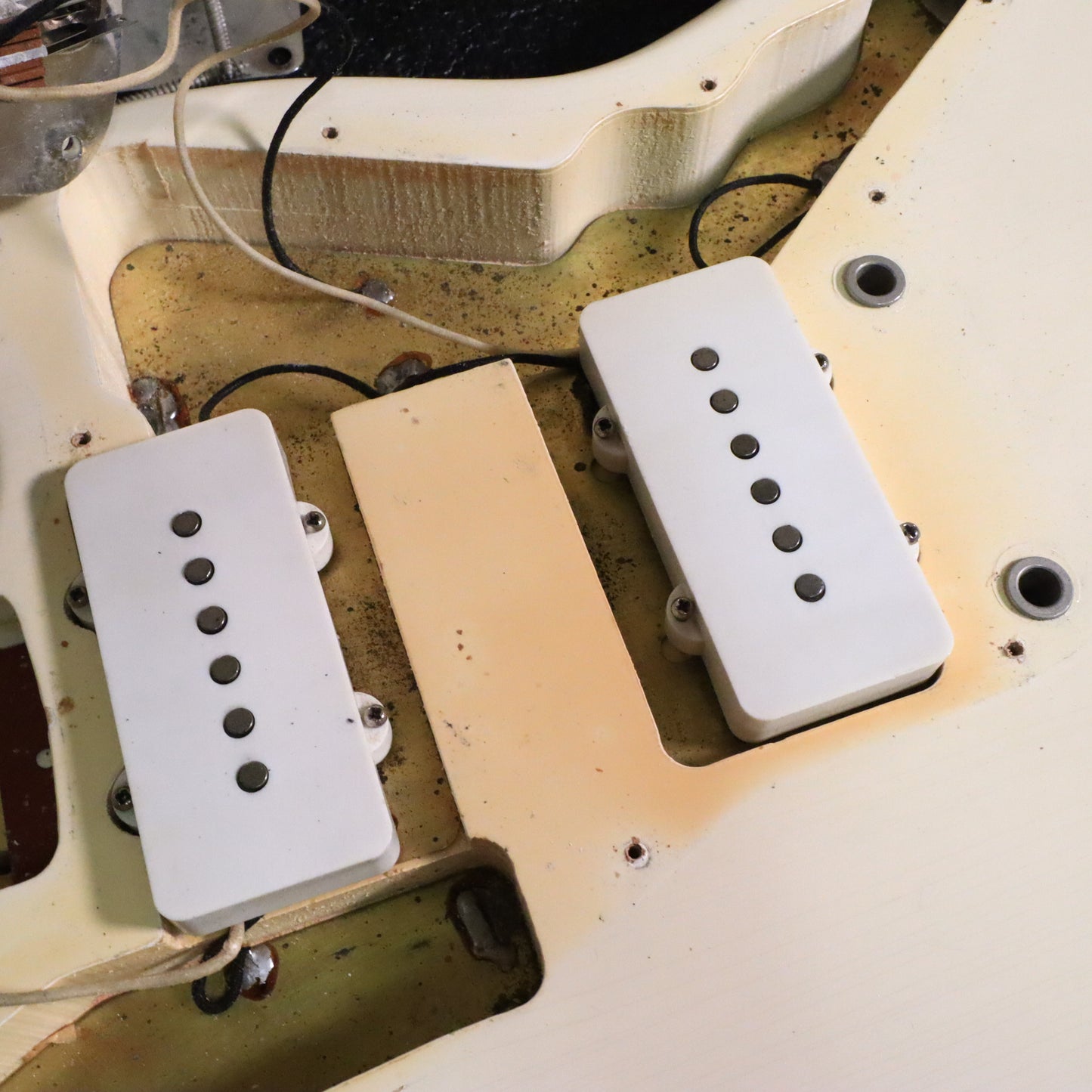 1966 Fender Jazzmaster Olympic White, Custom Color Matching Headstock