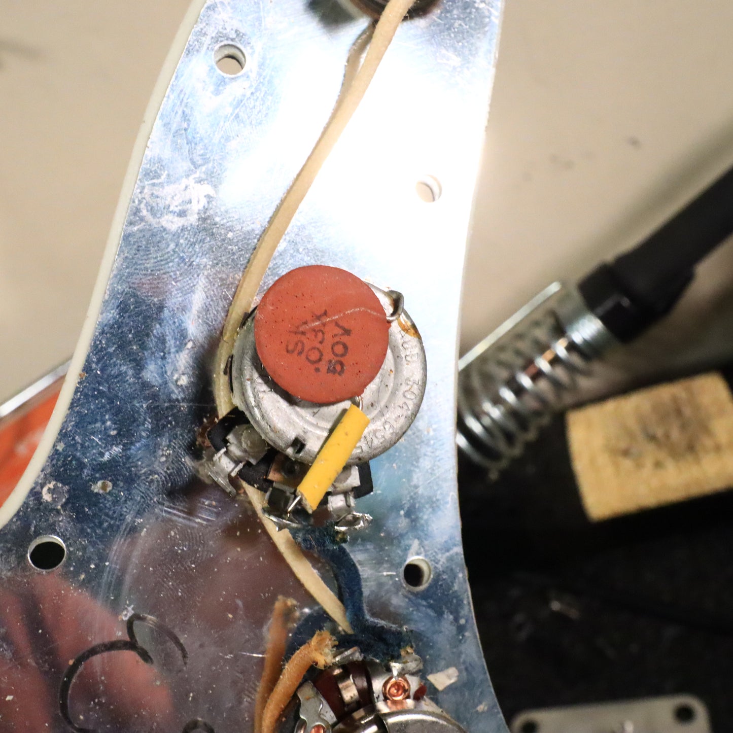 1966 Fender Jazzmaster Olympic White, Custom Color Matching Headstock