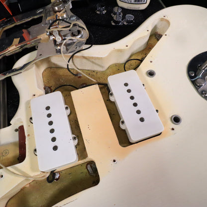 1966 Fender Jazzmaster Olympic White, Custom Color Matching Headstock