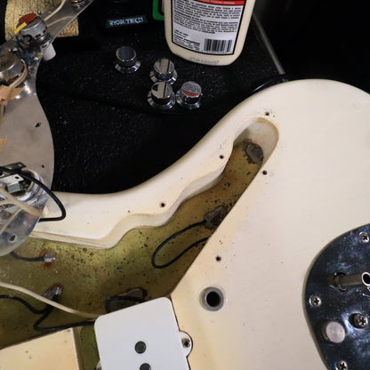 1966 Fender Jazzmaster Olympic White, Custom Color Matching Headstock