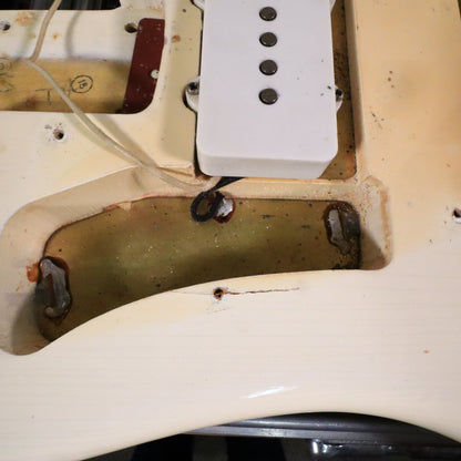 1966 Fender Jazzmaster Olympic White, Custom Color Matching Headstock