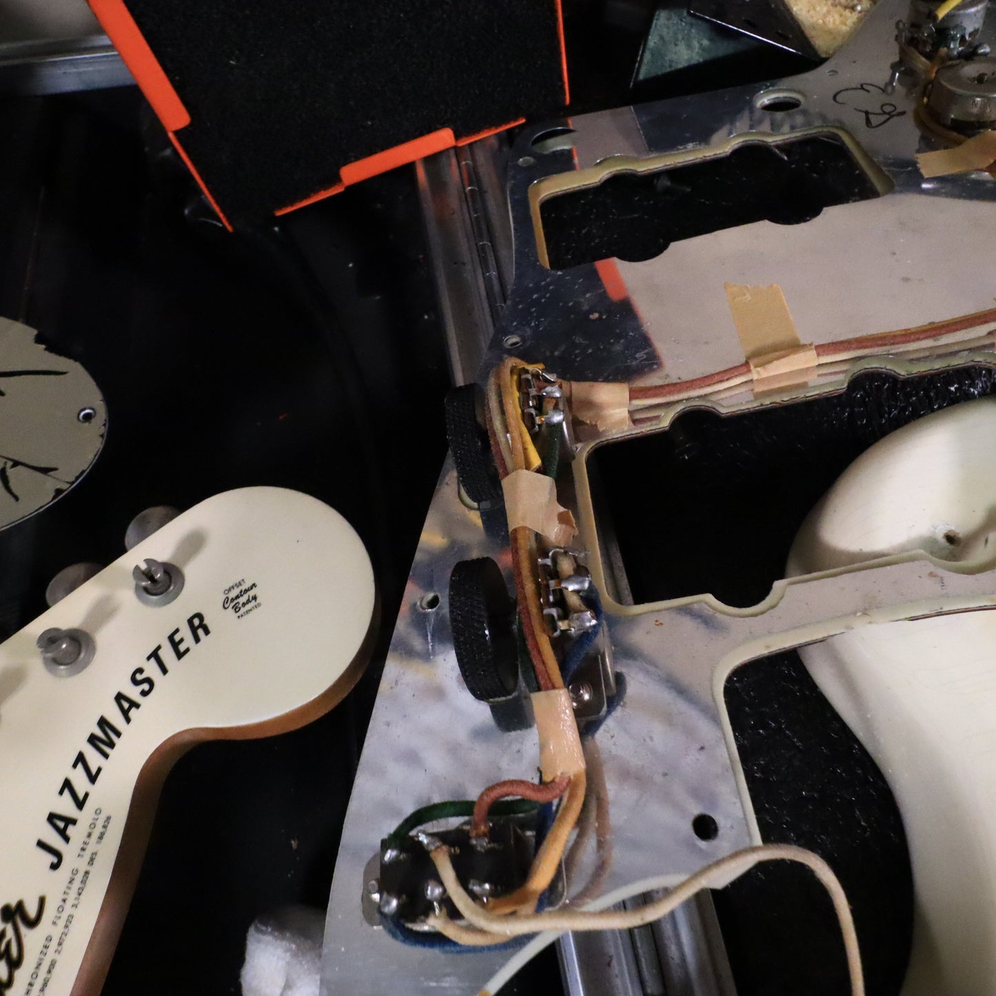 1966 Fender Jazzmaster Olympic White, Custom Color Matching Headstock