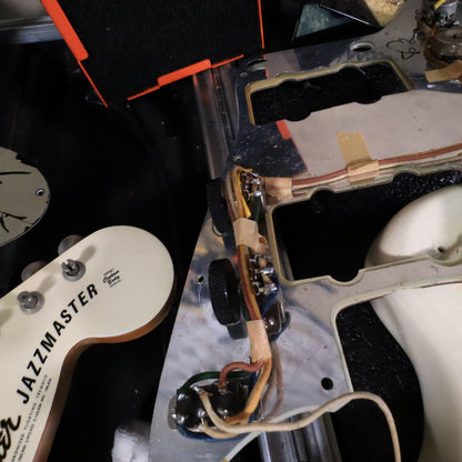 1966 Fender Jazzmaster Olympic White, Custom Color Matching Headstock