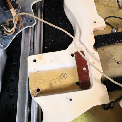 1966 Fender Jazzmaster Olympic White, Custom Color Matching Headstock