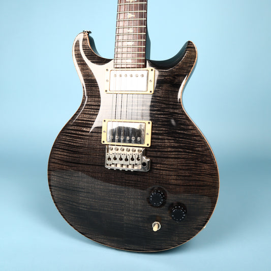 2001 PRS Santana III 10 Top Electric Guitar with Hard Case Charcoal Burst