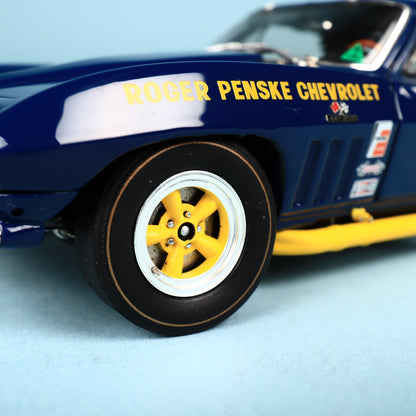 Corvette Diecast Car Exoto 1:18 1966 Stingray #9 Race Penske Sunoco