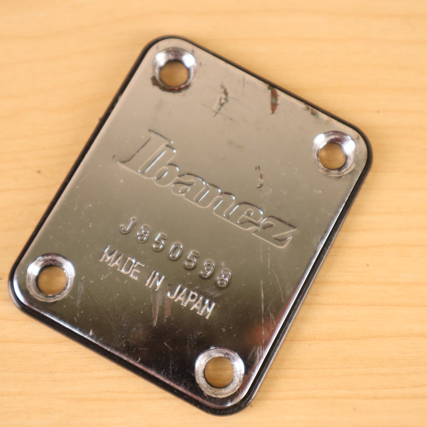 1985 Ibanez Roadstar II Series Electric Guitar Original Neck Plate Made in Japan