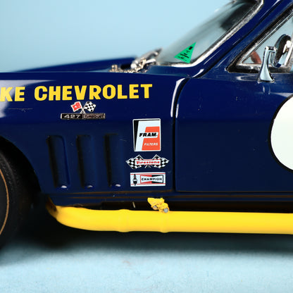 Corvette Diecast Car Exoto 1:18 1966 Stingray #9 Race Penske Sunoco