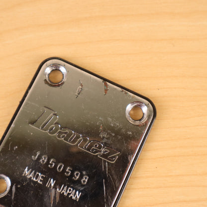 1985 Ibanez Roadstar II Series Electric Guitar Original Neck Plate Made in Japan