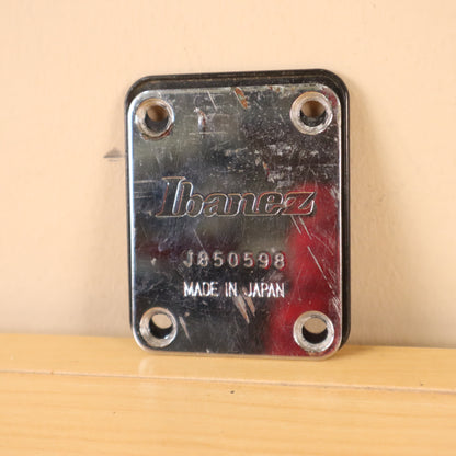1985 Ibanez Roadstar II Series Electric Guitar Original Neck Plate Made in Japan
