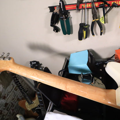 1966 Fender Jazzmaster Olympic White, Custom Color Matching Headstock