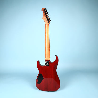 Lipe Virtuoso 7 Fanned Fret Curly Maple Seven String Electric Guitar Fireburst